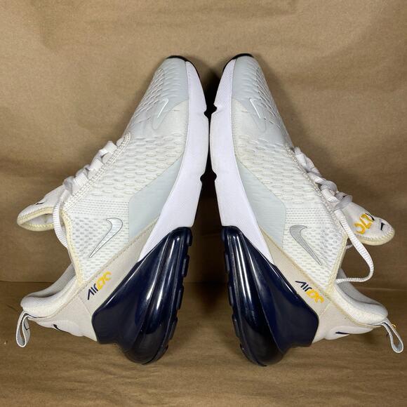 Nike Air Max 270 GS Size 7Y 'White Midnight Navy' Running Shoes 943345-109 - Picture 7 of 12